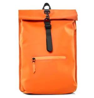 RAINS Rolltop Rucksack – Fire Orange