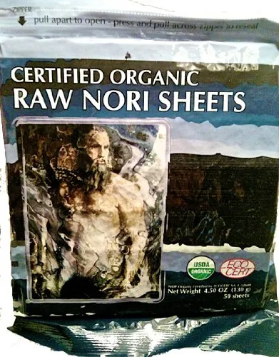 Raw Organic Nori Sheets 100 qty Pack   CocoDrill Coconut Tool -- Certified Vegan, Raw, Kosher Sushi Wrap Papers - Premium Unheated, Un Cooked, Untoasted, Dried - RAWFOOD