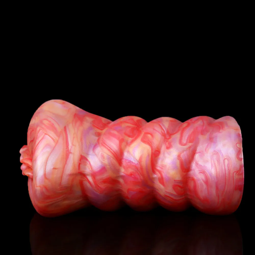 Realistic Blood-hued Pocket Pussy - Lifelike Vagina Penis Masturbation Cup Sex Toy for Men