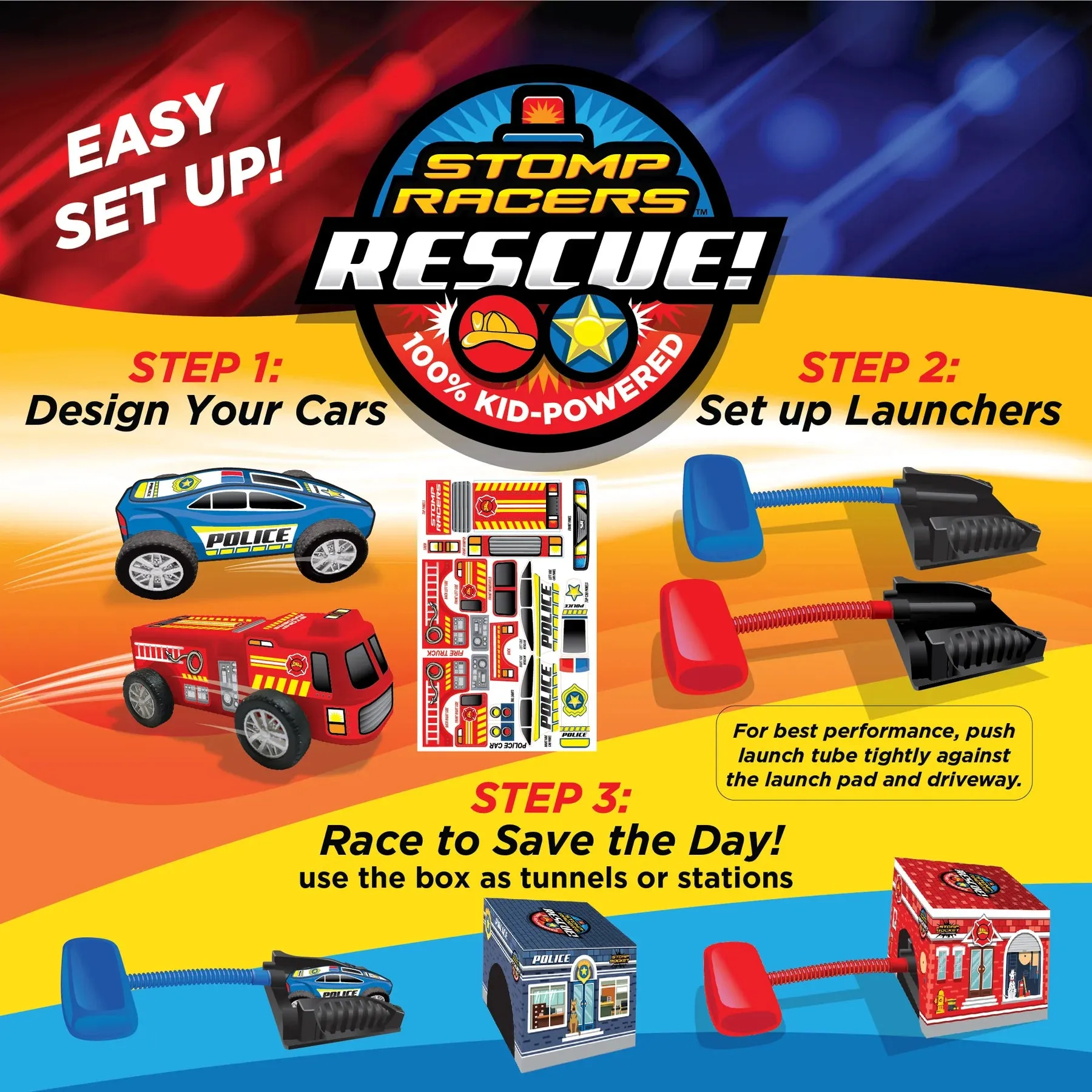 Stomp Rocket® Rescue Racers™