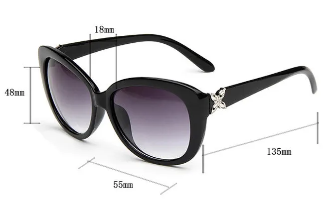 Sunglasses Fashion Flower Women's Fashion European and American Retro UV Protection Sun Glasses