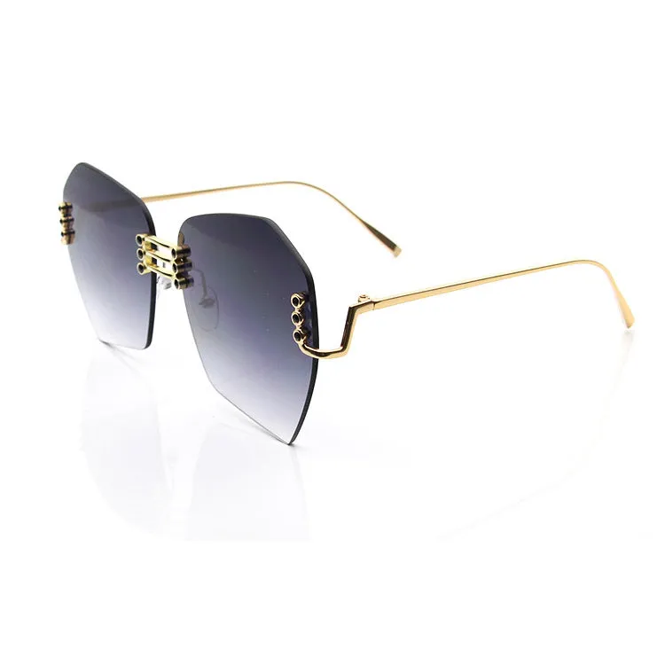 Sunglasses Frameless Colorful Fashion Trend UV Protection Sun Glasses