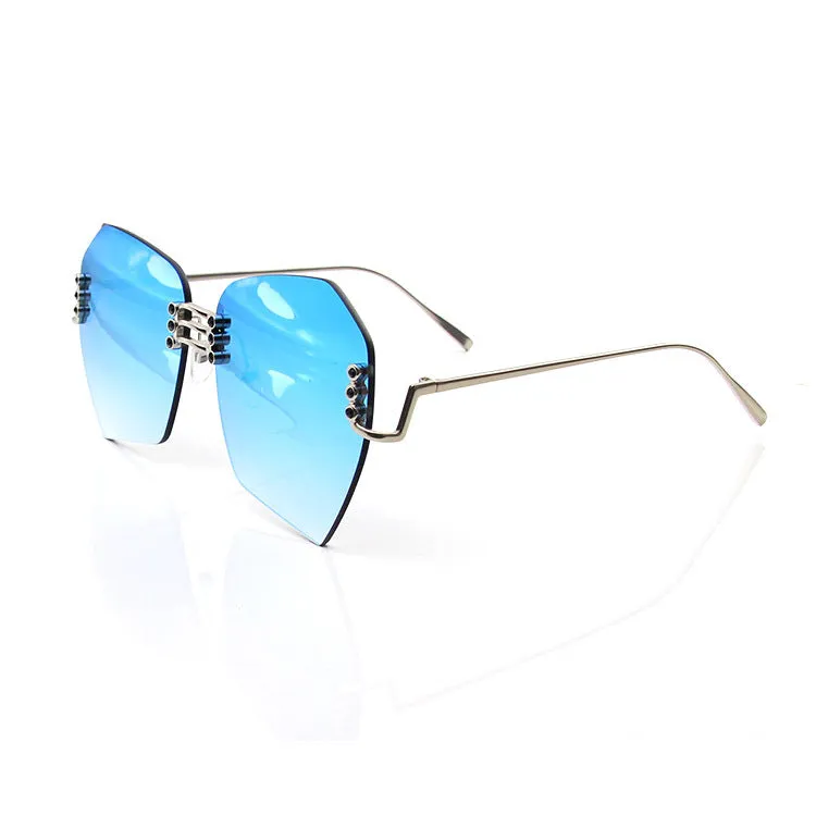 Sunglasses Frameless Colorful Fashion Trend UV Protection Sun Glasses