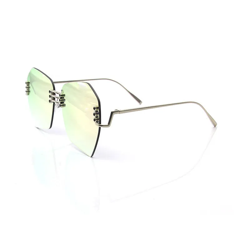 Sunglasses Frameless Colorful Fashion Trend UV Protection Sun Glasses