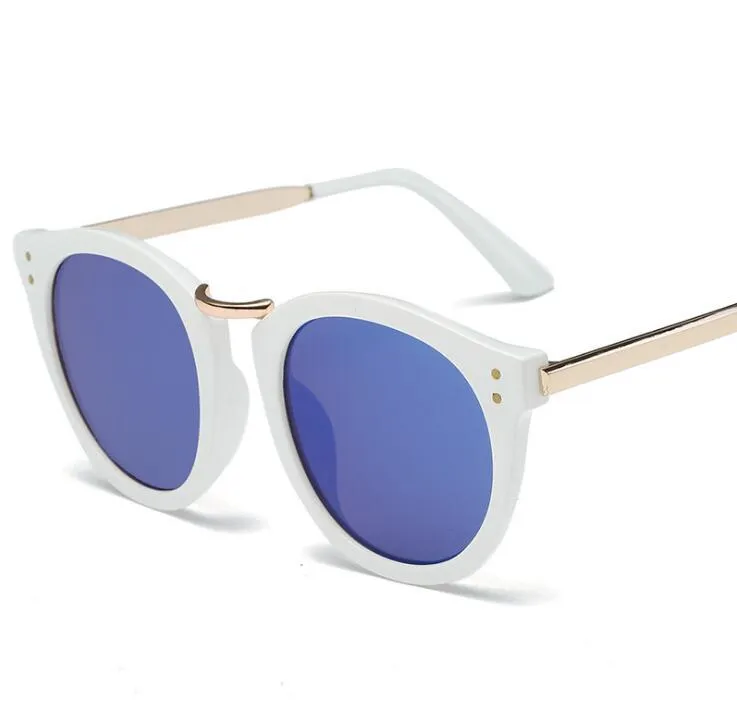 Sunglasses Metal Color Film Reflective UV Protection Sun Glasses