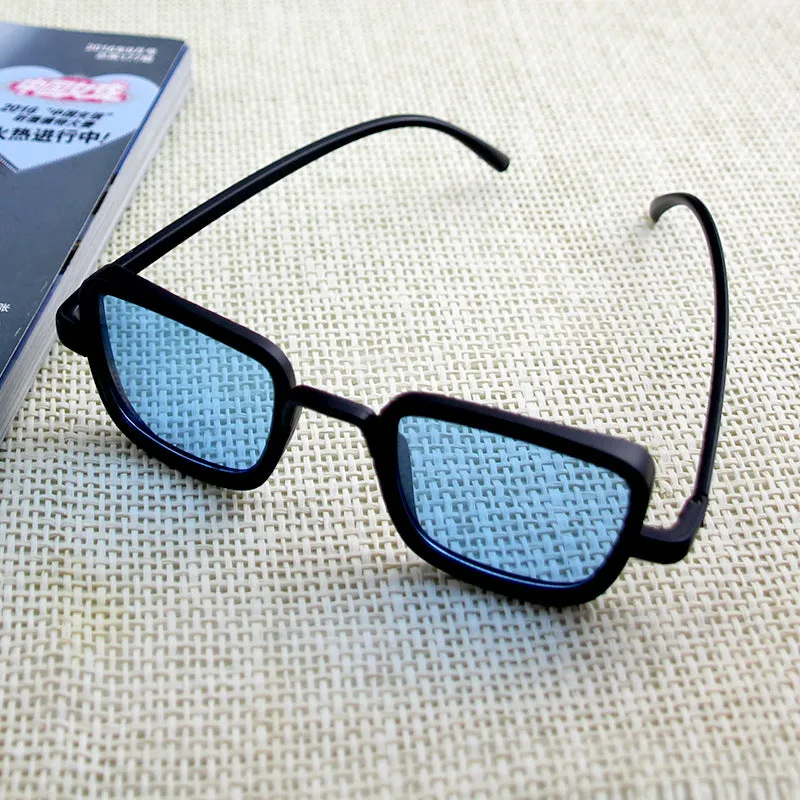 Sunglasses Retro Style Square Frame Mirror Women's UV Protection Sun Glasses