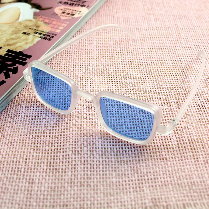 Sunglasses Retro Style Square Frame Mirror Women's UV Protection Sun Glasses