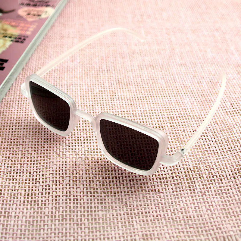 Sunglasses Retro Style Square Frame Mirror Women's UV Protection Sun Glasses