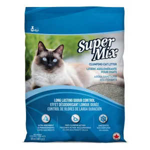 Super Mix Unscented Clumping Cat Litter - 18 kg (40 lbs)