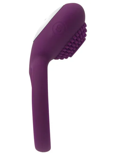 Svakom Tammy Rechargeable Dual Penis Ring with Stimulator Violet