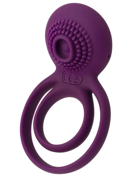 Svakom Tammy Rechargeable Dual Penis Ring with Stimulator Violet