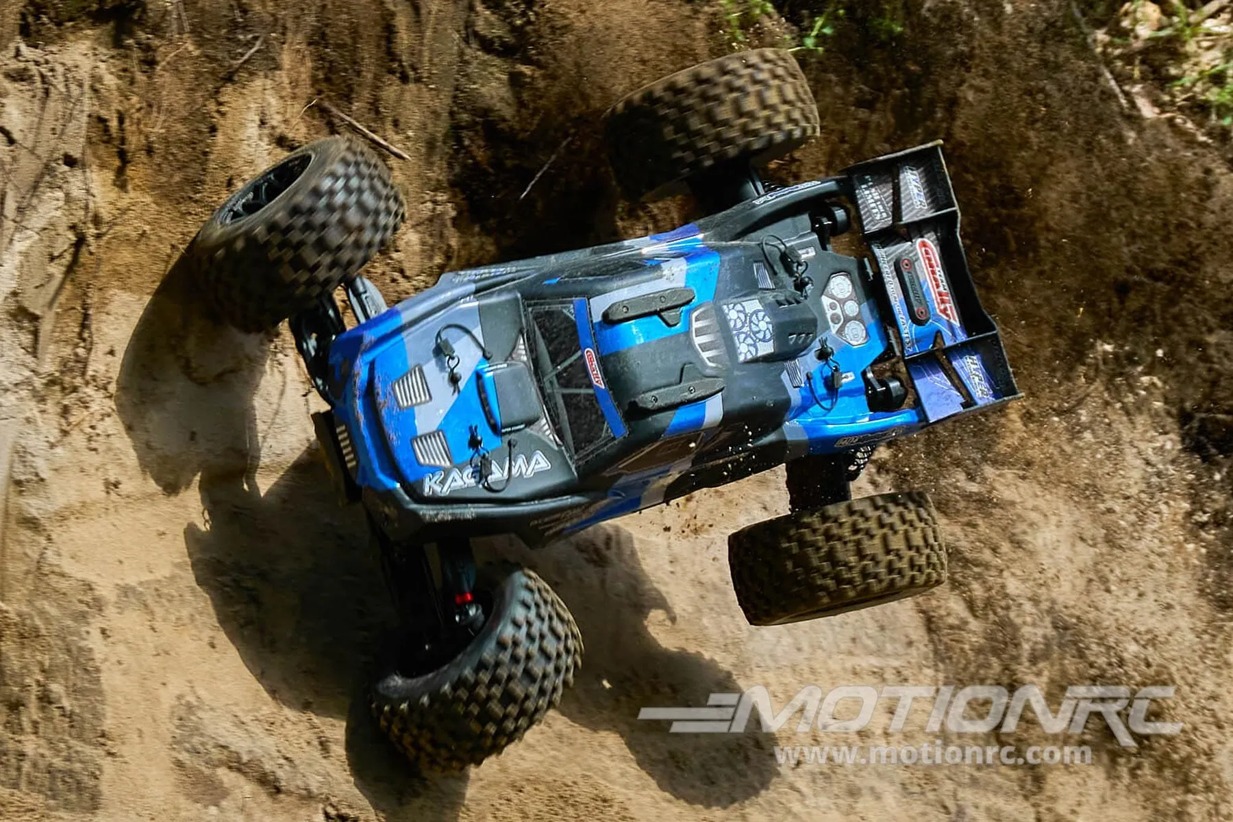 Team Corally Kagama Blue 1/8 Scale 4WD Monster Truck - Rolling Chassis