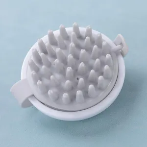 Umai Head Scalp Massager Shampoo Brush/Comb | Hair Massager for Hair Growth | Scalp Exfoliator for Dandruff Removal | Wet and Dry Haircare | Long and Soft Silicon Bristles | White