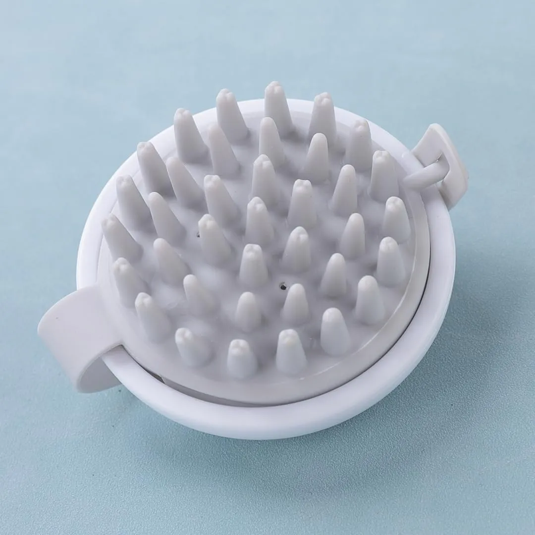 Umai Head Scalp Massager Shampoo Brush/Comb | Hair Massager for Hair Growth | Scalp Exfoliator for Dandruff Removal | Wet and Dry Haircare | Long and Soft Silicon Bristles | White