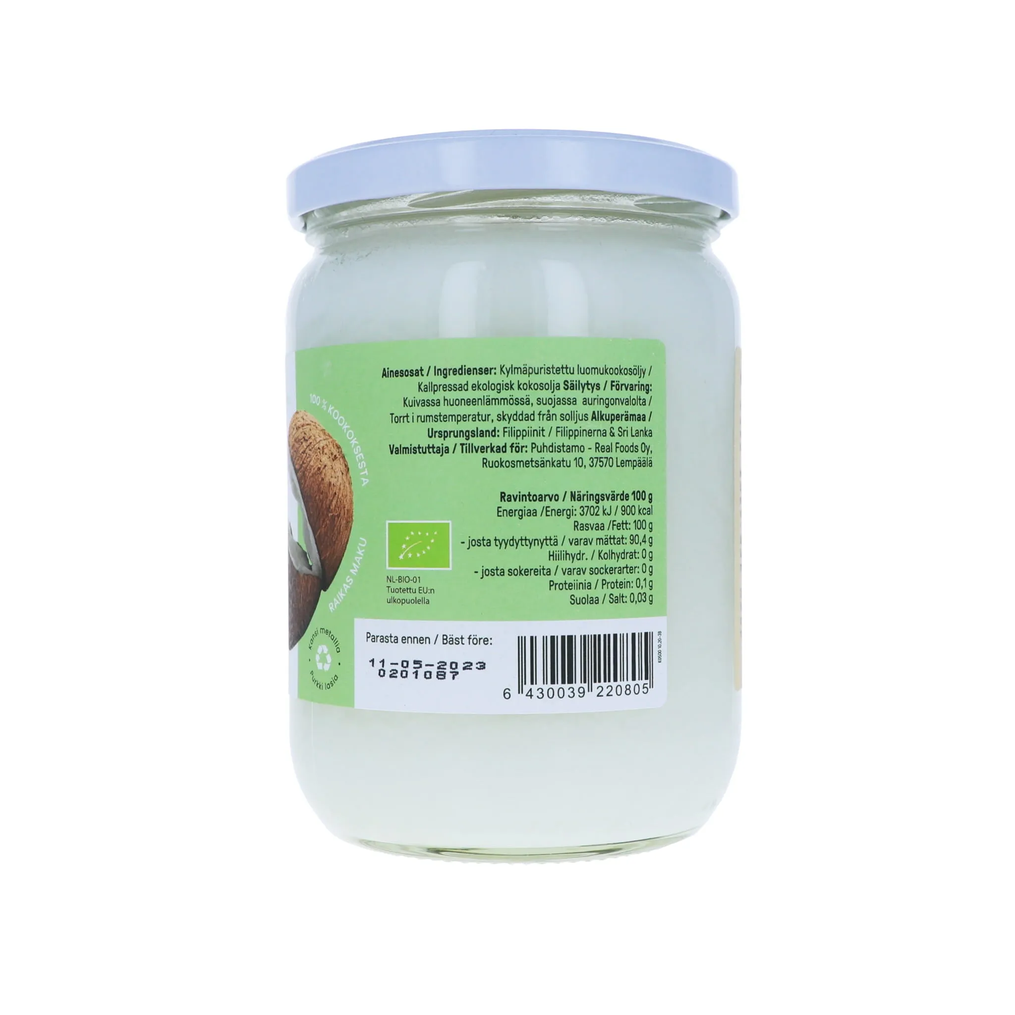 Virgin coconut oil, 500 ml