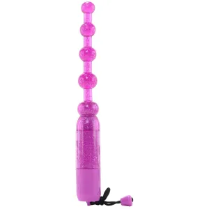 Waterproof Vibrating Pleasure Beads in Purple